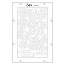 Sizzix A5 Stencil 4PK Stitched Florals by Vicki Boutin