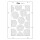 Sizzix A5 Stencil 4PK Stitched Florals by Vicki Boutin