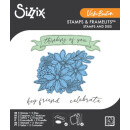 Clear Stamps Set 5PK w/2PK Framelits Floral Bouquet by Vicki Boutin