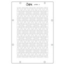 Sizzix A6 Stencil 4PK Background Textures by Vicki Boutin