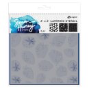 Simon Hurley create. Stencils 6x6 Inch Happy Hearts