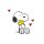 Servietten Snoopy weiss 33x33cm zu 20 Stück