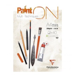 PaintON weiss, Block, 40 Blatt Mixed Media