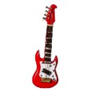 E-Gitarre Miniatur rot, 12 cm