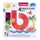Bruynzeel Fingerfarben 4x85 ml auf Wasserbasis