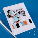 Spellbinders Classic Mouse Graduation Press + Foil Plate & Die Set Sentiments