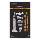 Spellbinders Classic Mouse Graduation Press + Foil Plate & Die Set Sentiments