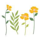 Spellbinders Poppy Song Etched Dies Leaf & Bloom