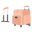 Spellbinders We All Have Baggage Etched Dies Rolling Craft Tote