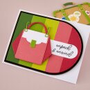 Spellbinders We All Have Baggage Etched Dies Designer Purse