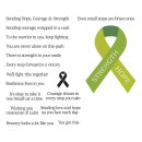 Spellbinders We All Have Baggage Stamp & Die Set Awareness Ribbon and Sentiments