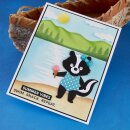 Spellbinders Summer Camp Layered Stencil Lakeside Memories