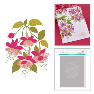 Spellbinders Magical Fuchsia Layered Stencil