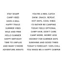 Spellbinders Summer Camp Clear Stamp Set Summertime Sentiments