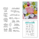Spellbinders Shiny New Day Clear Stamp Set Sentiments