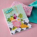 Spellbinders Shiny New Day Clear Stamp Set Sentiments