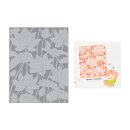 Spellbinders Tranquil Garden Letterpress + Foil Plate Lotus Field