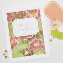 Spellbinders Tranquil Garden Letterpress + Foil Plate Lotus Field
