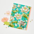Spellbinders Tranquil Garden Letterpress + Foil Plate Lotus Field