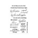 Spellbinders We All Have Baggage Clear Stamp Set Keep Calm Sentiments