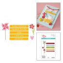 Spellbinders Pink Lemonade Etched Dies Stand Tags