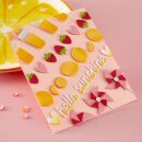 Spellbinders Pink Lemonade Etched Dies Stand