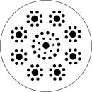 Viva Decor Dot-Painting Schablonen set Rund 9 cm 3 Motive