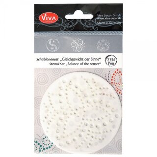 Viva Decor Dot-Painting Schablonen set Rund 9 cm 3 Motive