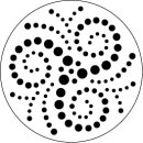 Viva Decor Dot-Painting Schablonen set Rund 9 cm 3 Motive