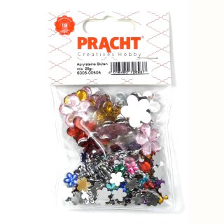 Dekosteine Blüten Mix 10-21mm zu 25 gramm