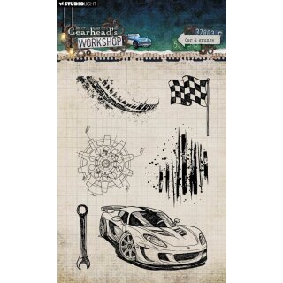 Gearheads Workshop Clear Stamps Car & Grunge Studio Light