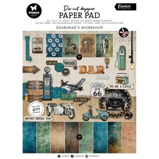 Essentials Die-Cut Paper Pad Gearhead Workshop - Studio Light