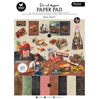 Essentials Die-Cut Paper Pad BBQ Party -  Studio Light