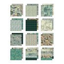 Tim Holtz Palette Collection 12x12 Inch Teal