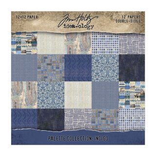 Tim Holtz Palette Collection 12x12 Inch Indigo