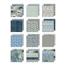 Tim Holtz Palette Collection 12x12 Inch Blue