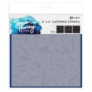 Simon Hurley create. Layering Stencils 6x6 Inch Gifted