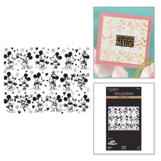 Spellbinders Classic Mouse Wedding Press und Foil Plate Happiest Place