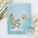 Spellbinders From The Vault Spring Cling Rubber Stamp Rain Texture Bold Prints