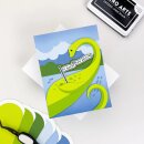 Spellbinders Dont Stop Believing Stamp & Cut Banner Awesome
