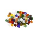 Mosaik 700 Stück 10x10 mm Glas, bunt