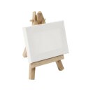 Miniatur Staffelei mit Keilrahmen je Stück 115x80mm