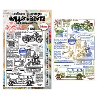Geometric Gazette A6 Stamp Sets Global Gazette by Autour De Mwa & Co
