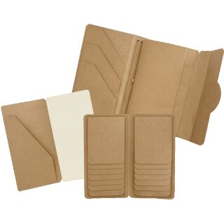 Travel Album with Inserts Waterfall Folder & Journaling Notebooks Kraft (