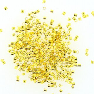 Röhrchen zum Quetschen, 1,2 mm, 1,4 gramm, goldfarben