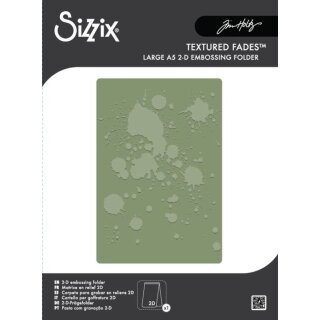 2D Texture Fades A5 Embossing Folder by Tim Holtz Vault Ink Splats