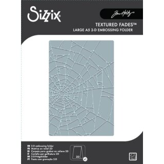 2D Texture Fades A5 Embossing Folder by Tim Holtz Vault Cobweb