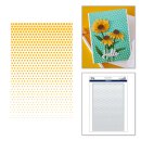 Cascading Coneflowers Stencil Layered Cascading Dots by...
