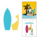 3D Felt Décor SummerEtched Dies  Surfboardby Sandi...
