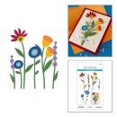 Whimsical Village Etched Dies Blooms by Vicky Papaioannou